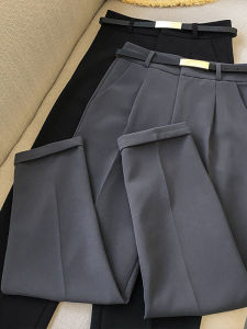 Stylish and High-end Design Spring Womens Cropped Harem Suit Trousers