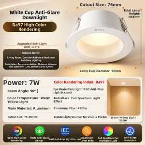 Bull | Anti-Glare Eye-Protection Spotlight 75mm