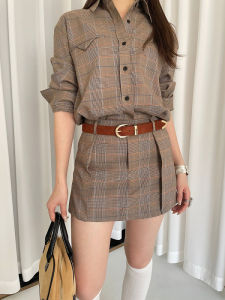 Retro High-End Suede Belt Womens Versatile Design Slimming Skirt Jeans Casual Belt Fashion Accessory PU Leather Buckle