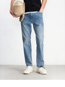Jack Jones | Vintage Faded Blue Straight Nine-Inch Denim Pants