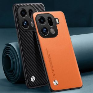 EUCAGR PU Leather Case For OPPO Find X9 Pro Back Cover Silicone Shockproof Full Protection Phone Case For OPPO FindX9 Pro 5G