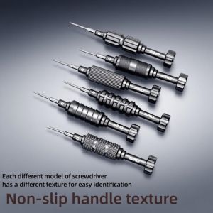 Precision Screwdriver Set 6pcs Magnetic Hard Alloy Tool Kit with Non-Slip Handle for Electronics Smartphone & Eyeglass Repair​s