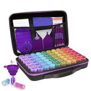 60 Grids Diamond Painting Tools Kits Diamond Paint Accessories Container Storage Bag Grids Box