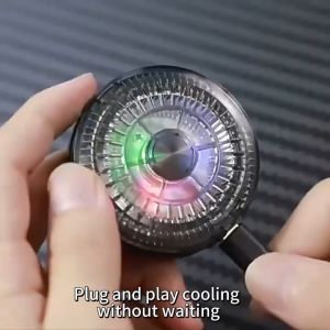 【COD】NETPAC Fan cooler X155 Funcooler Adjustable 2 Gear Radiator RGB Pendingin Hp Cooling Fan Gaming