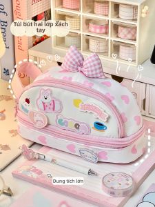Vỏ Bút Dung Lượng Lớn Hình Nơ Dễ Thương Cho Học Sinh Nữ