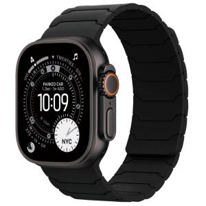 Magnetic Silicone Band for Apple Watch Ultra 3 2 Series 11 10 9 8 SE Secure & Breathable Strap for iWatch 49mm 45mm 44mm 41mm 40mm Easy Adjustable