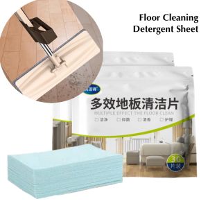 60pcs Floor Cleaning Detergent Sheet for Decontamination Anti Bacteria - Lightweight and Easy to Use with Refreshing Aroma