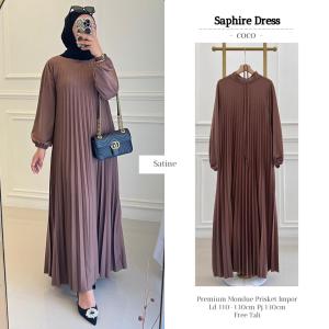 Saphire Dres Plisket Terbaru Gamis Plisket Jumbo Saphire Dres Gamis Jumbo Kekinian