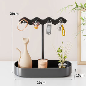 QINQI | Entryway Key Organizer Display Shelving Rack