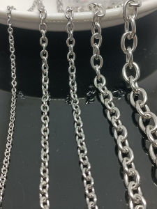 Waterproof Stainless Steel Titanium Steel Cross Necklace Chain DIY Jewelry Accessories Sweater Chain Fashionable Unique New Arrival