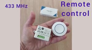 KEBIDU | KEBIDU 433HMz Wireless Round Button Remote Control 110V 220V 240V Mini Receiver RF Safety Switch Module For Home LED Lamp Bulb