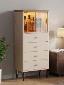 ZUNTONGGE | Real Wood Large Capacity Side Living Room Storage Cabinet