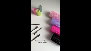 Roll Rambut + JEPIT Bebek Stainless Keriting Gulungan Rambut Poni Hair Curler 1 Set