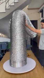 Ống dẫn gió D300 ống bạc mềm phi 300 ống thông gió quạt hút d300 ống bạc mềm hút khói phi 300 giá rẻ