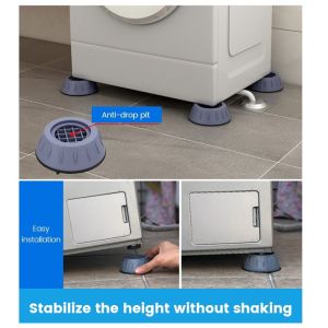 Tapak Pelapik Alas Kaki Mesin Basuh Peti Sejuk Washing Machine Dryer Fridge Antivibration Anti Slip Foot Pads Stabilizer 冰箱洗衣机脚垫
