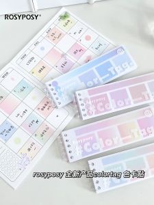 *GC DEALS* INS Pastel Colour Creative Color Tag / Chat Tag Index Stickers Multipurpose Memo Points Labels Bookmarks