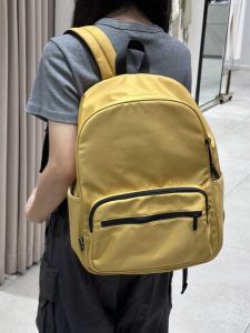 2025 New Double Shoulder Bag Mens Casual Large Capacity College Student Simple Computer Bookbag Korean Style Leisure Backpack
