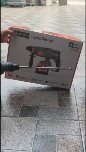 Khoan Bê Tông AKUZA 2620 PRO lực đập 35J. pin 20 cell Cao cấp Động cơ không chổi than