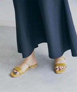 Soft Flat Sandals Minimalist Japanese Style Fashionable Lazy NaNo Buckle Slip-On Slippers Casual Pure Color Youth Footwear