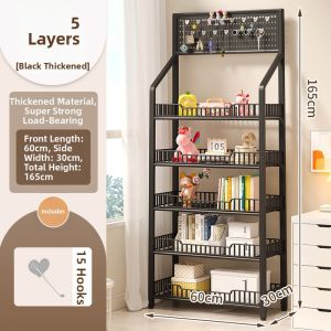 Mobile Multi-layer Simple Combination Bookshelf Organizer