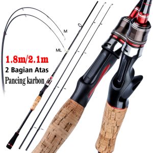 Sougayilang Tongkat Pancing UL Portabel 2 Bagian & Tiang Pancing M & ML