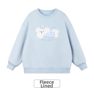 MUCMUKN | Antibacterial Thermal Fleece Dog Embroidery Hoodie