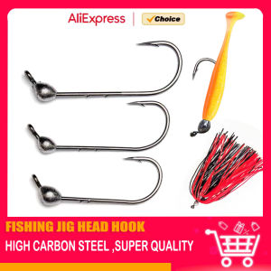 5 Pieces 0.7g-10g Soft Worm Jig Fishing Tackle Hooks: Obtuse Angle Blood Hook for Micro-object Auxiliary Hook Lure Hook Jig