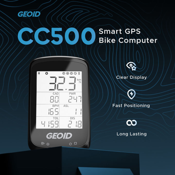 GEOID CC500 GPS Bike Computer Bike Meter Bicycle Computer Wireless Speedometer For MTB Road Cycling Smart Stopwatch Waterproof Bluetooth Ant Lazada Singapore