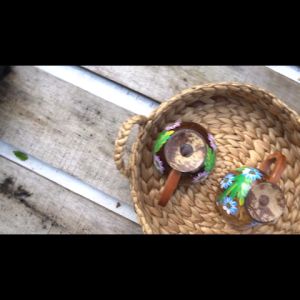 Best Seller Tray / Nampan / Baki / Anyaman Eceng Gondok / Round Tray / Bulat Diamter 30 Cm / Water Hyacinth / Keranjang Anyaman