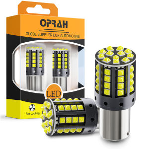 ✅Oprah 1 Piece 1500 Lumen Super Bright 1156 1157 3157 7443 W21W Led Brake Light Backup Reverse Light Turn Signal Light Tail Light White Amber Red