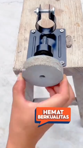 dudukan bor meja BRACKET ASAH penjepit mesin bor Plus batu asah