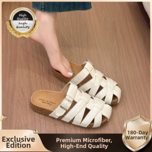 XUJIA | Womens Easy-on Slip-on Hollow-out Woven Summer New Sandals