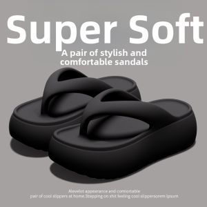 BUYANGSI | Non-slip Thick Heel Slip-on Flip Flops Sandals