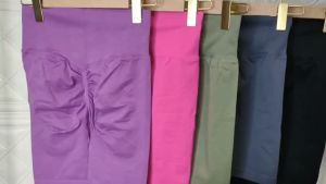 Quần đùi nữ tập gym yoga aerobic thể thao chun mông chất liệu thun dệt kim co dãn 4 chiều thấm hút mồ hôi BINSPORTS Q180