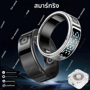 สําหรับ Xiaomi Samsung สมาร์ทแหวนสนับสนุนจอแสดงผลท่าทางดําเนินการกล้อง Video Health Monitor 5ATM กันน้ํา Smartring ใหม่