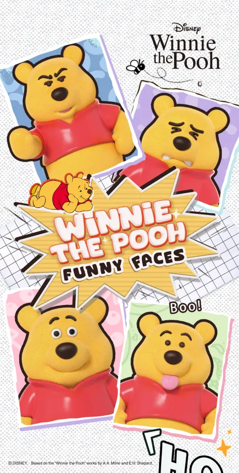 52TOYS Disney Winnie the Pooh Funny Faces Blind Box Figure Toy