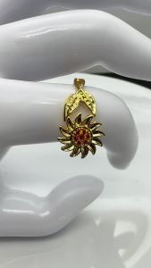 Sweet Sunflower Ring with Orange Stones Jewelry for Teen Girls Daily Dating School Casual and Social Outings Mother’s Day Wear