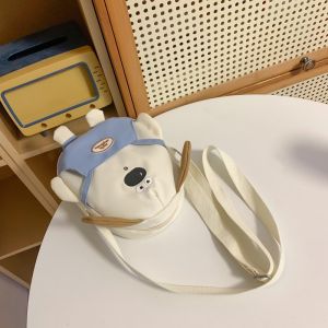 กระเป๋าสะพายข้างผู้หญิงลายการ์ตูนน่ารักสไตล์เกาหลี กระเป๋าสะพายข้างแบบสะพายข้างสุดเก๋ เวอร์ชั่นไฮเอนด์ ขนาดเล็ก กระเป๋าสะพายข้างผ้าใบเนื้อนุ่ม