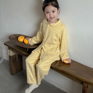 Bộ pijama trẻ em form rộng tay dài mùa thu