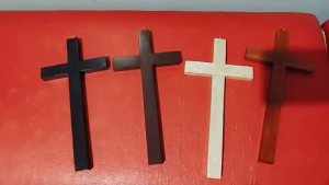 Wooden Cross Plain Cross 10 inches wall cross Hang Cross