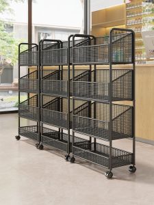 QINQI | Mobile Multi-level Food Display Rack