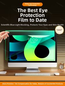 Anti Blue Light Anti Radiation Anti Glare Screen Protector Compatible 24inch 27inch Monitor