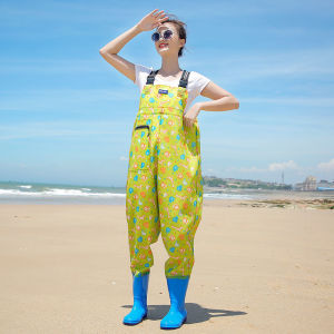 Womens Thickened Wading Suit Full Body Overall Waterproof Fishing Gear Summer Outdoor Camping Travel Gear PVC Material