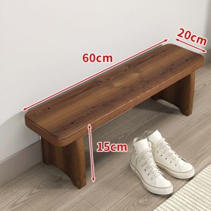 ZHENTAIYUAN | Solid Wood Entryway Shoe Bench Stool