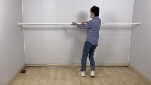 รางม่าน รางม่านห้องน้ำ รางสแตนเลส ไม่ต้องเจาะ ปรับได้ ยืดหดได้ รับน้ำหนักได้ 100 กก.