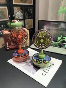 Quạt Để Bàn Di Động Kiểu Cổ Điển Không Tiếng Ồn Sạc USB Với 3 Tốc Độ Gió Có Thể Điều Chỉnh Dùng Cho Nhà Và Văn Phòng