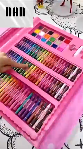 Little Buddy Large Art Set 208 PCS Painting Kit Childrens Painting and Coloring Materials/Tools