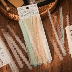 Stickers Punk | Nhãn Dán Scrapbooking Chống Nước Handmade với Viền Ren Cổ Điển