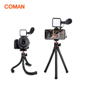 ขาตั้งกล้องแบบยืดหยุ่น COMAN MT40 Octopus สำหรับโทรศัพท์มือถือ กล้อง DSLR พร้อมรีโมทคอนโทรล สำหรับ iPhone Samsung Huawei Xiaomi