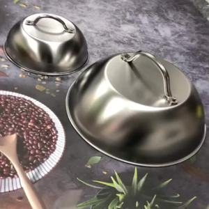 Stainless Steel Multi-Use Pan Cover | BBQ Grill Lid for Burgers Steak & Cheese Melting Dome | Cookware Accessories